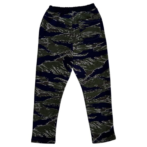ATELIER BARN - CAMOUFLAGE SWEATPANTS - GREEN/BLACK - COTTON - NWT - Picture 2 of 4